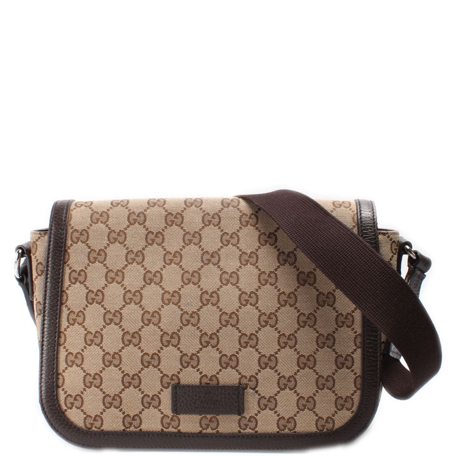 Gucci Original GG Canvas Cross Body Unisex Messenger Bag 449172 