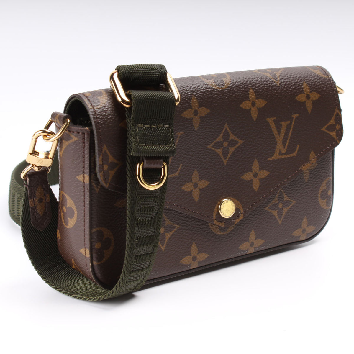 Louis Vuitton - Authenticated Félicie Strap & Go Handbag - Cloth Black for Women, Very Good Condition