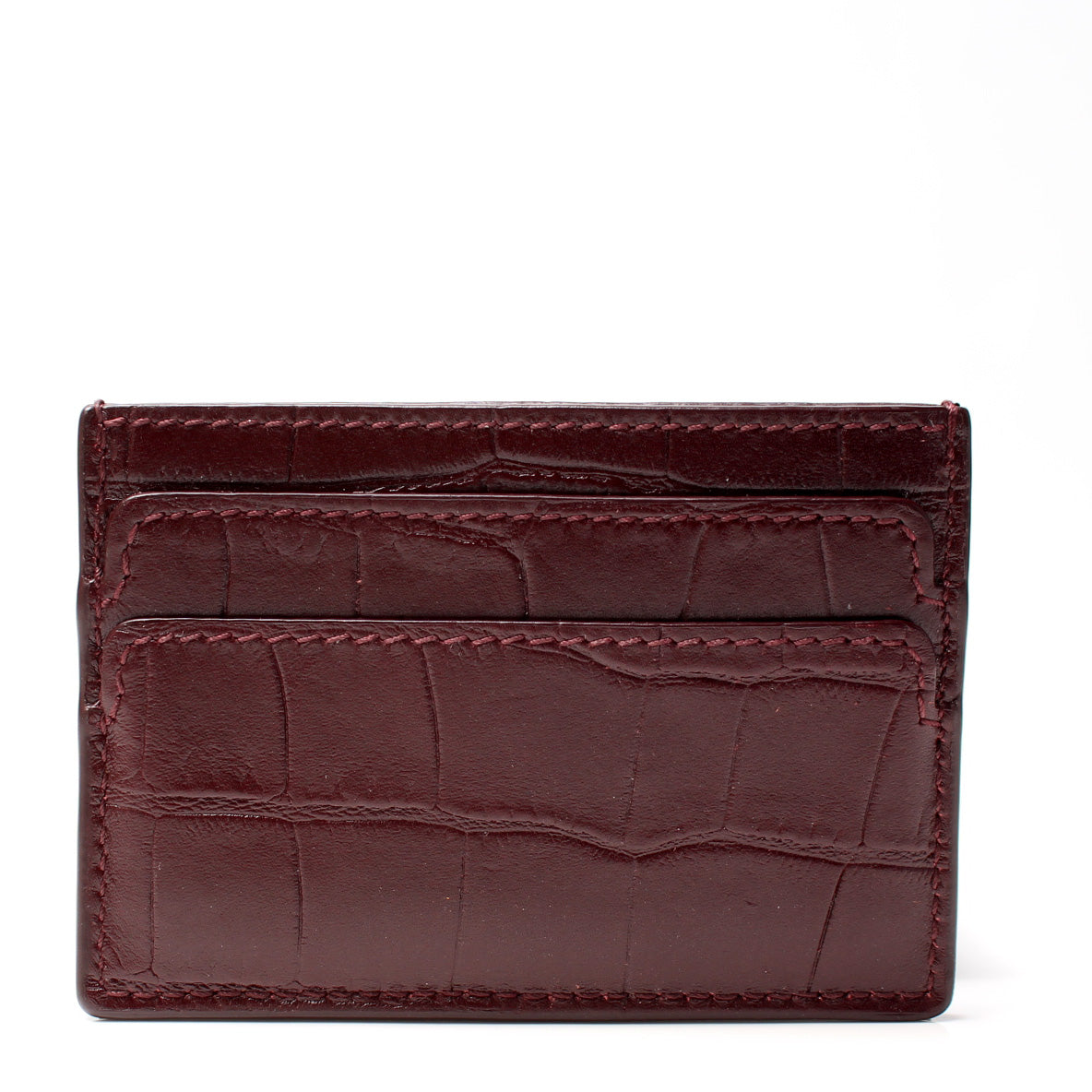 Euclide Card Holder Matte Alligator – Keeks Designer Handbags
