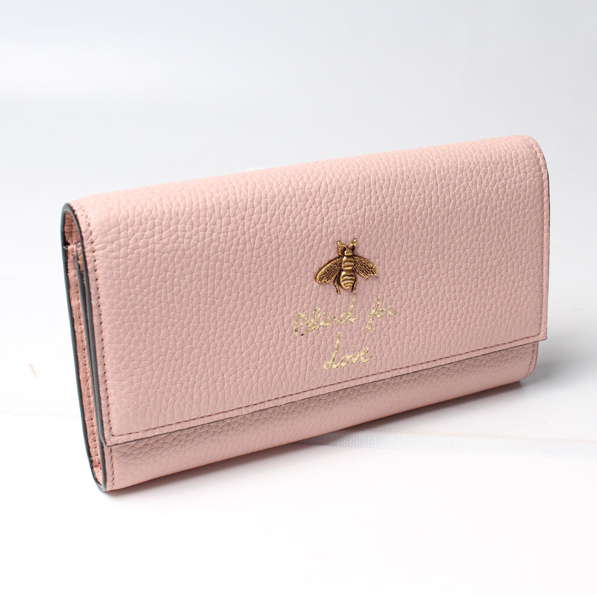 Pink buy gucci blind for love wallet