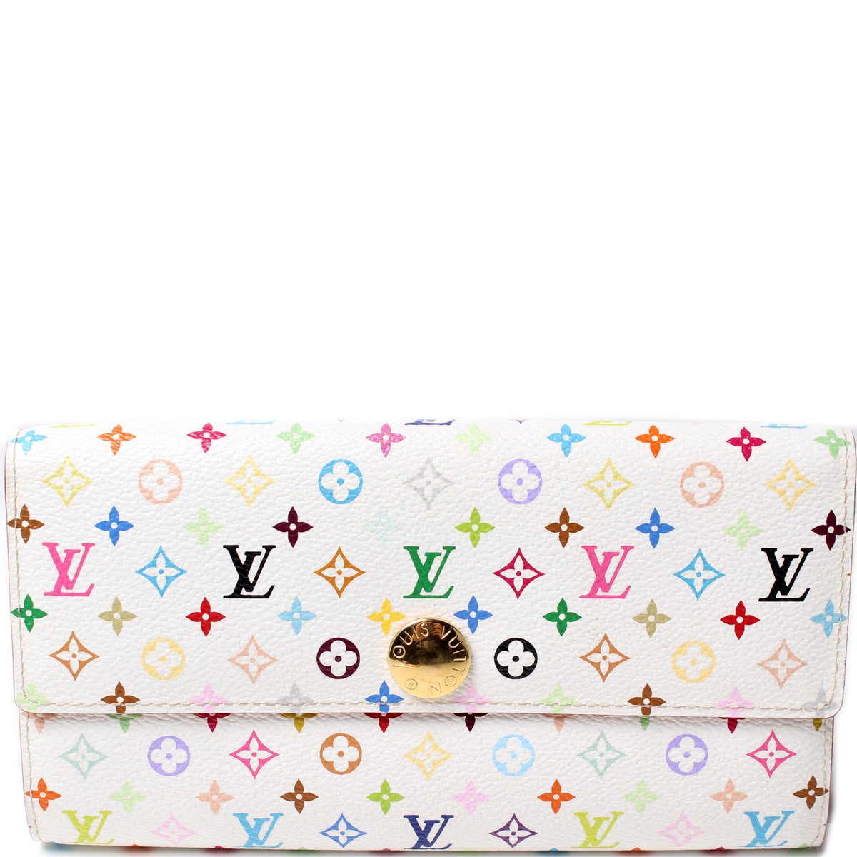 Sarah Wallet Multicolor Monogram – Keeks Designer Handbags