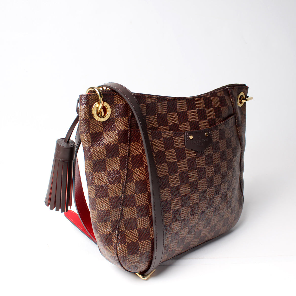 Damier Ebene South Bank Besace Crossbody Bag (Authentic Pre-Owned