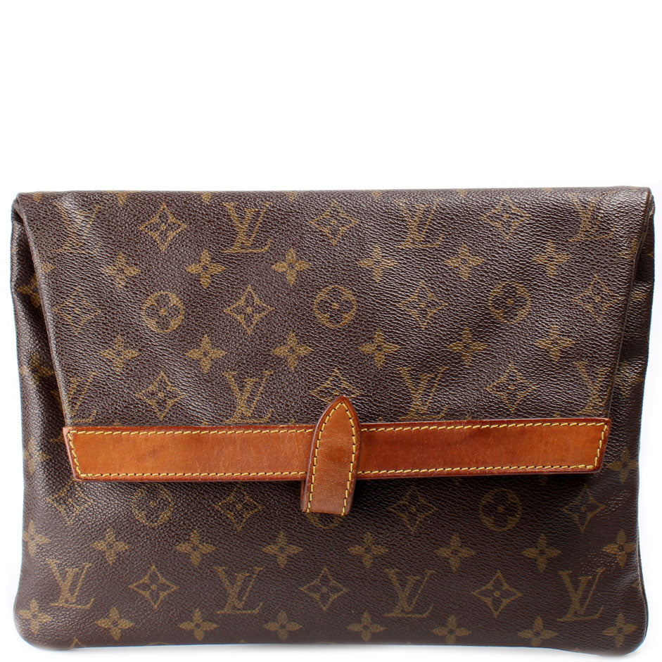 Louis Vuitton Vintage Monogram Pliante Folding Clutch - Brown Clutches,  Handbags - LOU548902
