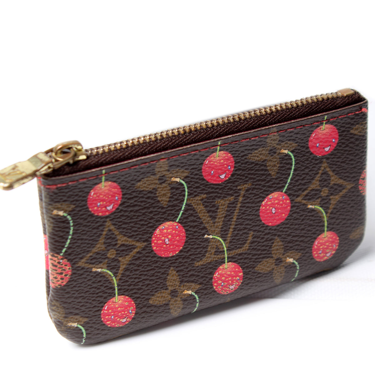 Louis Vuitton 2005 Pre-owned Cherry-Print Coin Purse - Brown