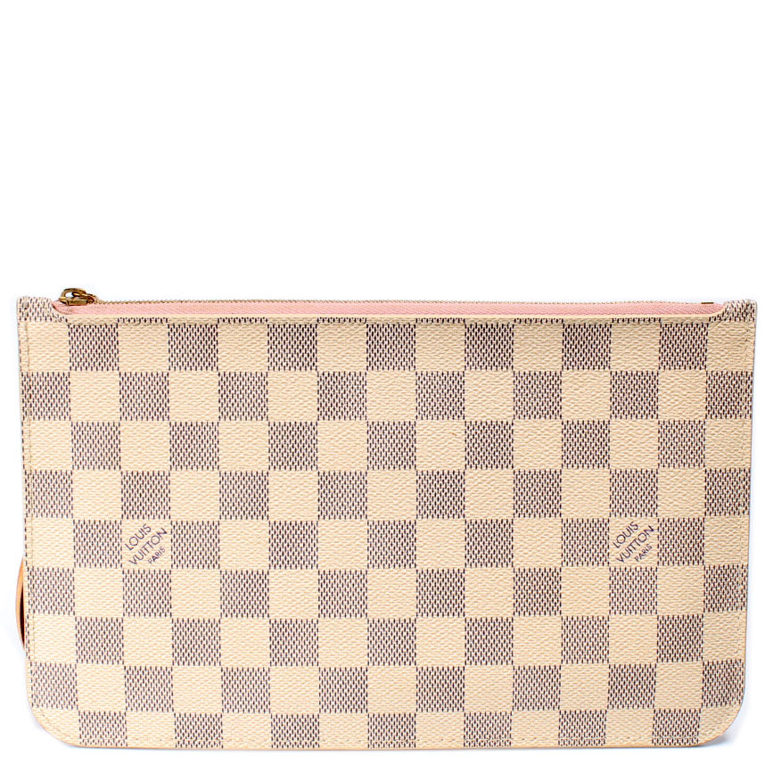 Used louis vuitton DAMIER AZUR NEVERFULL POCHETTE HANDBAGS