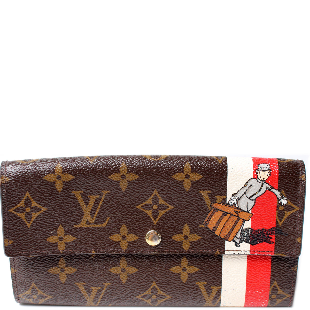 Sarah Wallet Bell Hop Monogram – Keeks Designer Handbags