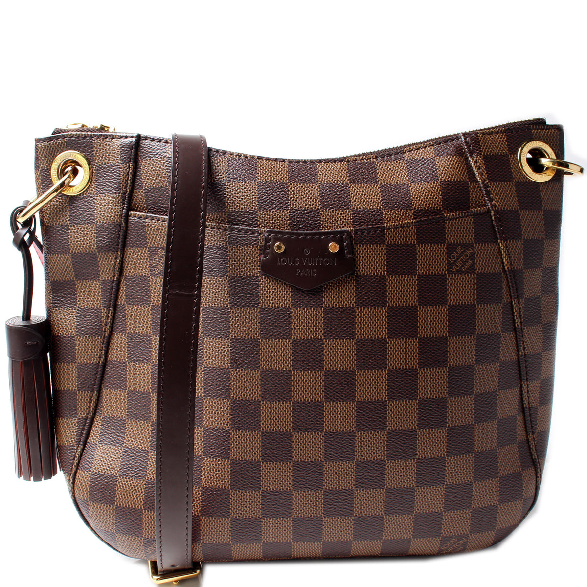 Damier Ebene South Bank Besace Crossbody Bag (Authentic Pre-Owned)