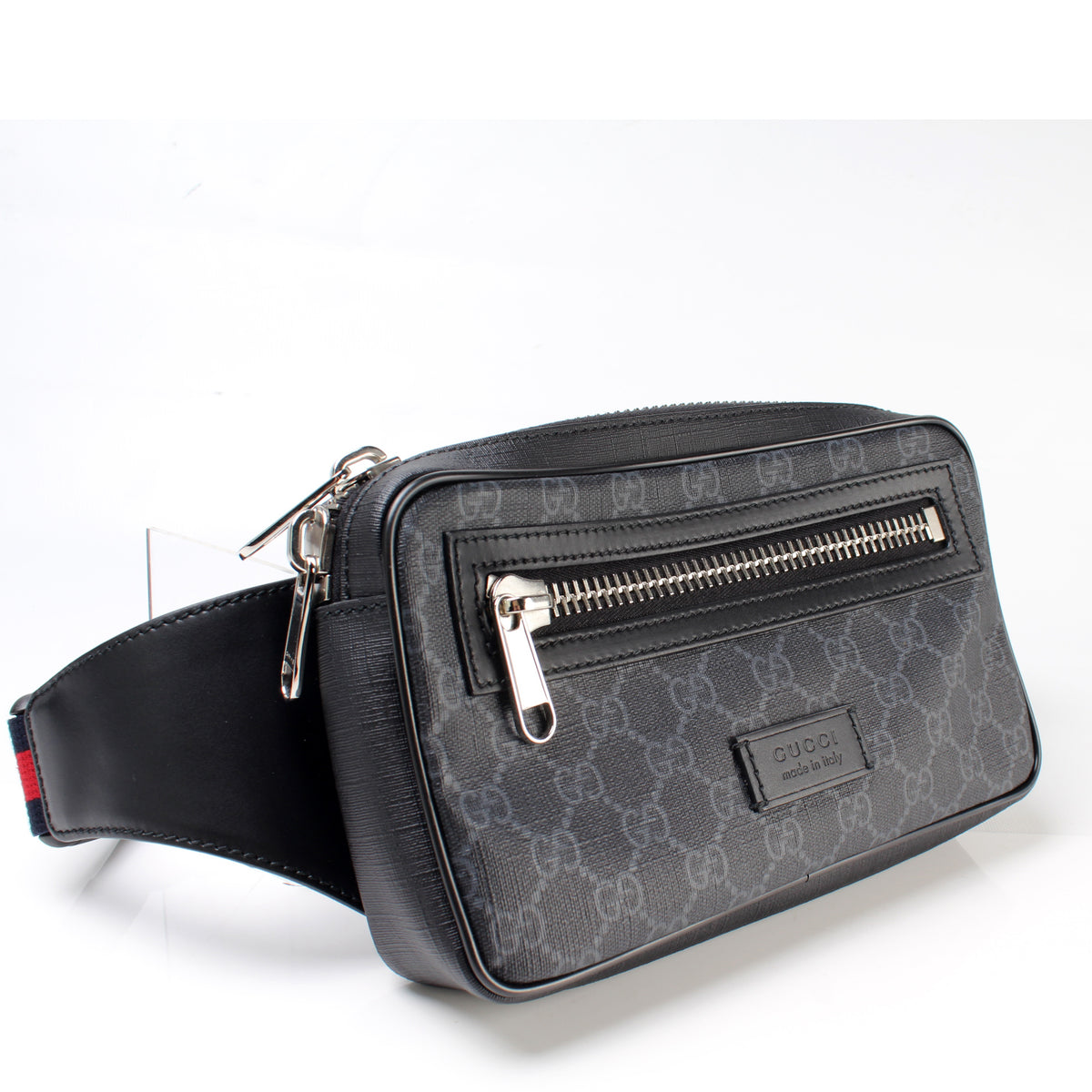 GG Supreme Belt Bag in Black - Gucci