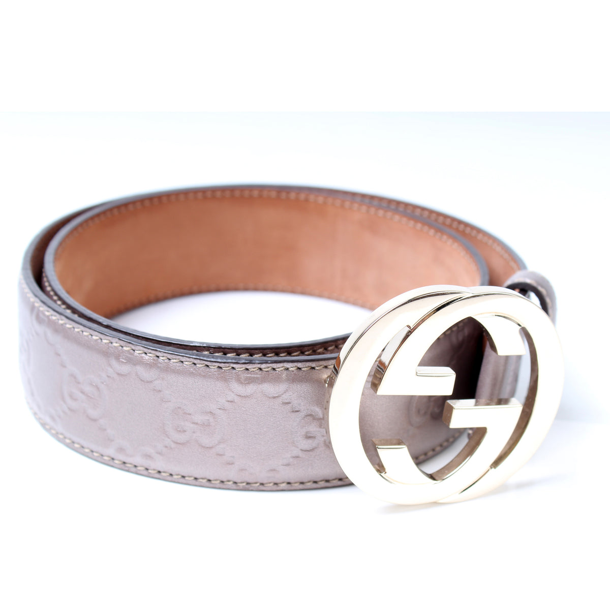 Gucci Vintage GG Supreme Interlocking GG Waist Belt - Size 32 / 80 (SH –  LuxeDH