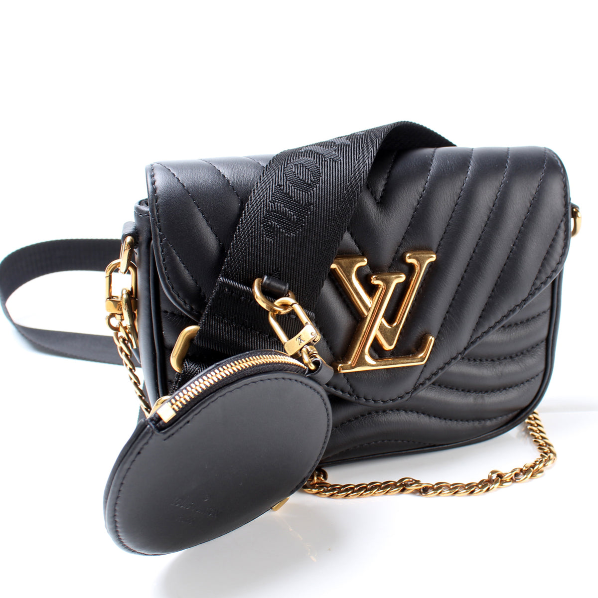 Louis Vuitton Multi Pochette New Wave Mini Bag M56461 Black