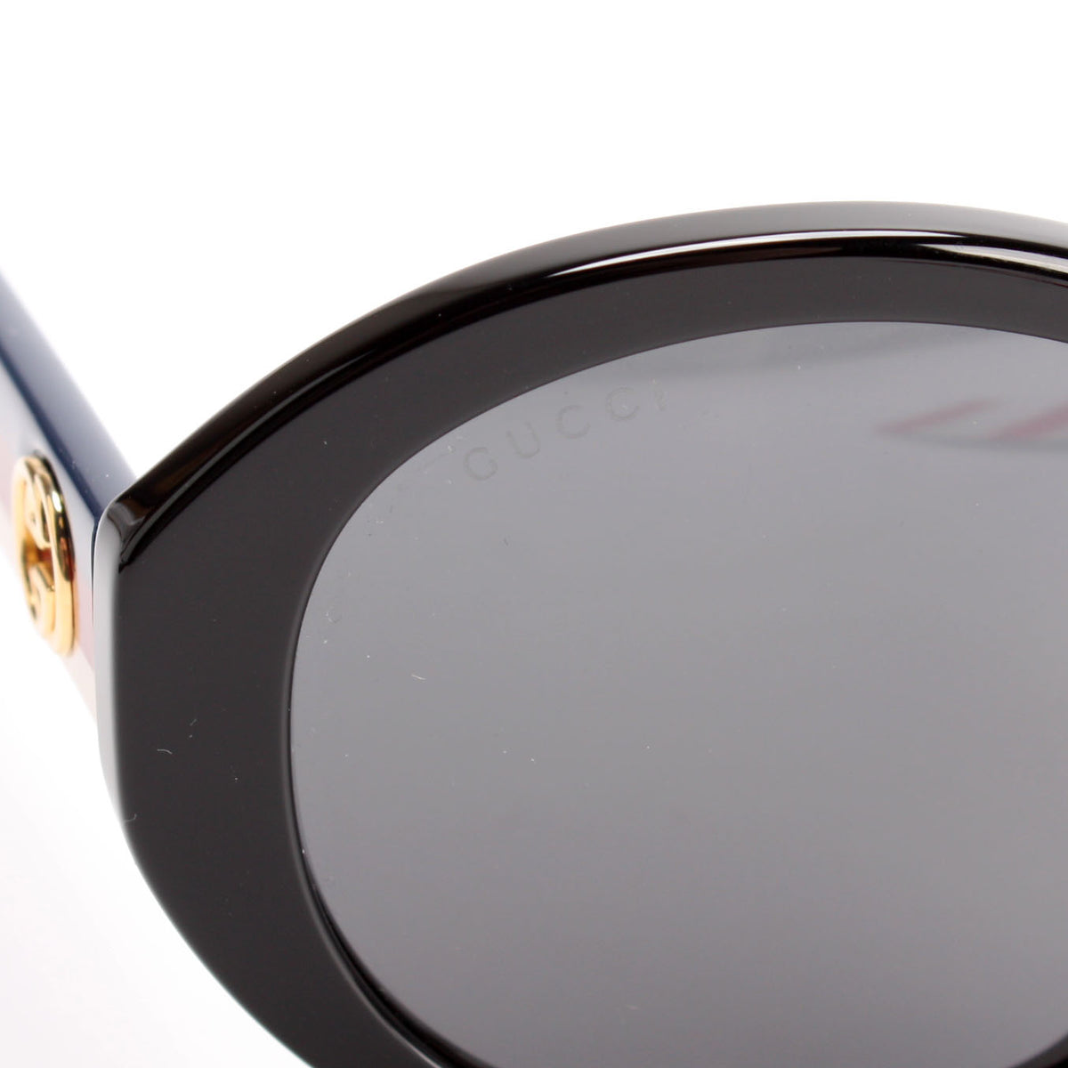 NEW GUCCI BLACK RED OVAL SUNGLASSES GG0279SA 001 WOMEN GUCCI SUNGLASSES Oval Sunglasses GG0279SA main image 2