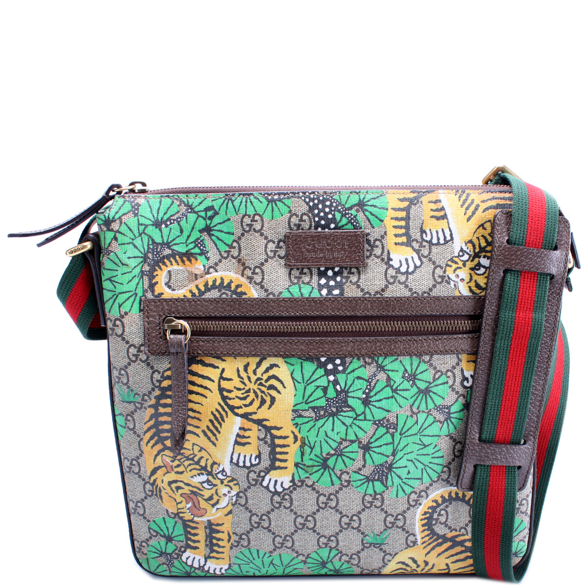 ebbe tidevand krater fløde 406408 GG Supreme Bengal Tiger Small Messenger – Keeks Designer Handbags