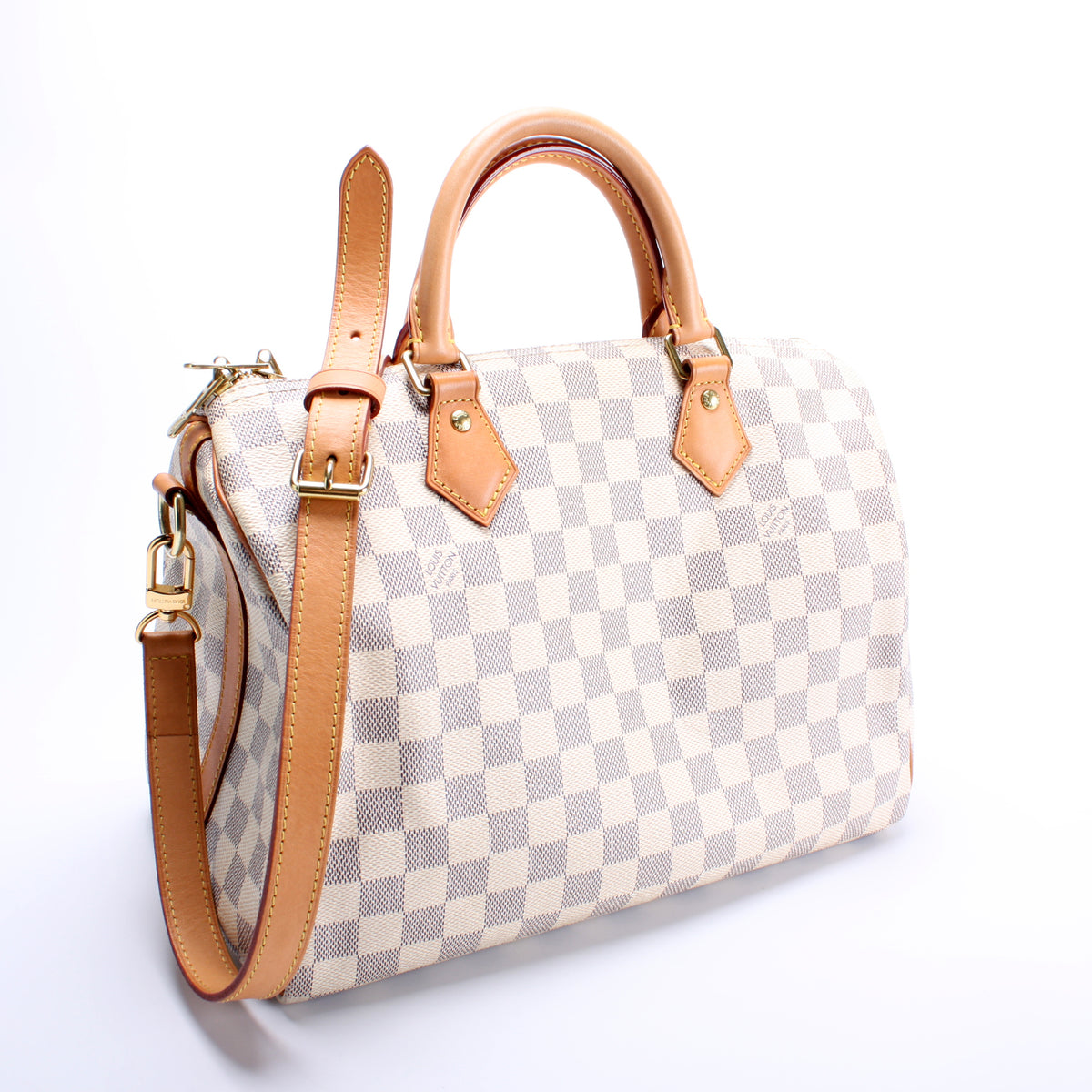 How To Spot Authentic Louis Vuitton Speedy 30 Damier Azur Bag and Where to  Find Date Code 