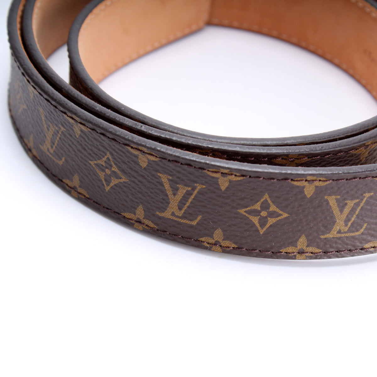 Used Louis Vuitton Monogram Mini 25mm Initiales Belt 75/30 XS 0-2