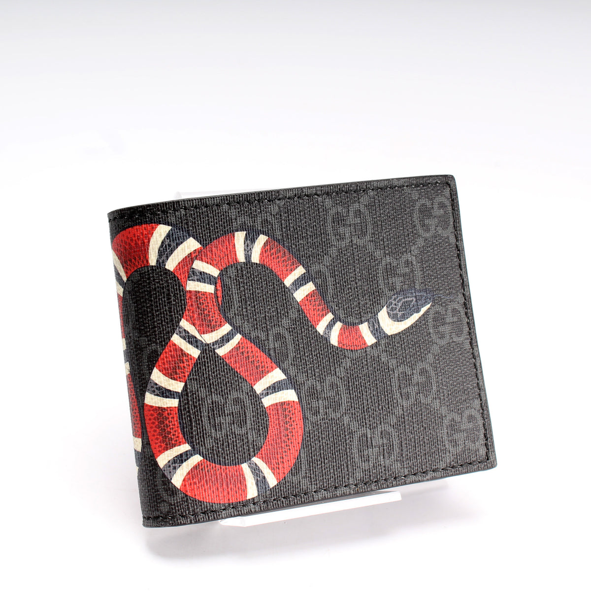 Gucci GG Supreme Kingsnake Card Case - Black Wallets, Accessories -  GUC422457