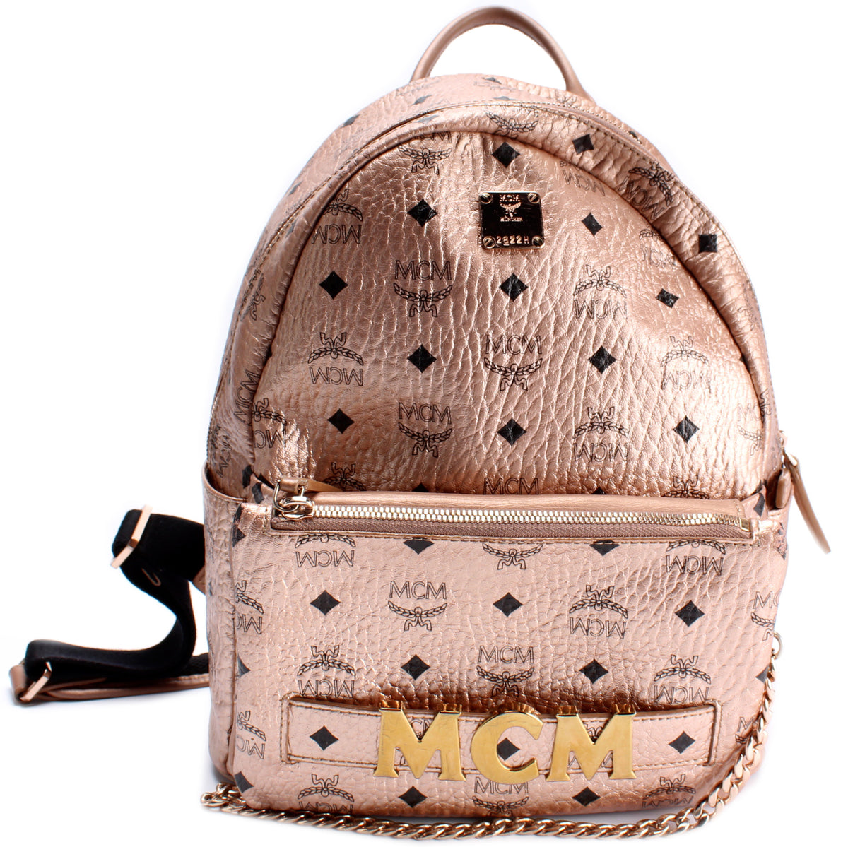 MCM Red STARK TRILOGIE Backpack Removable Shoulder Bag Clutch