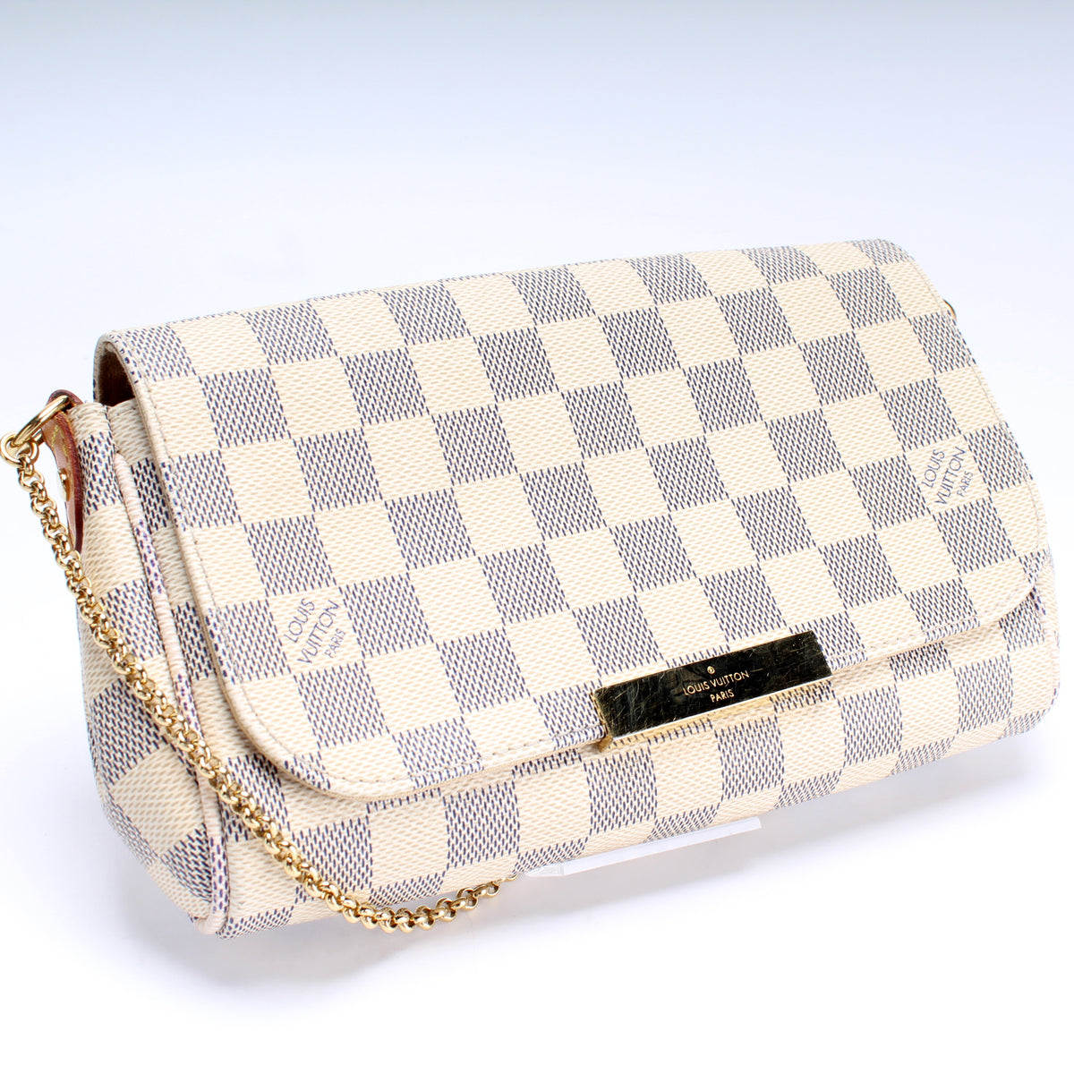 hold - Favorite PM Damier Azur – Keeks Designer Handbags
