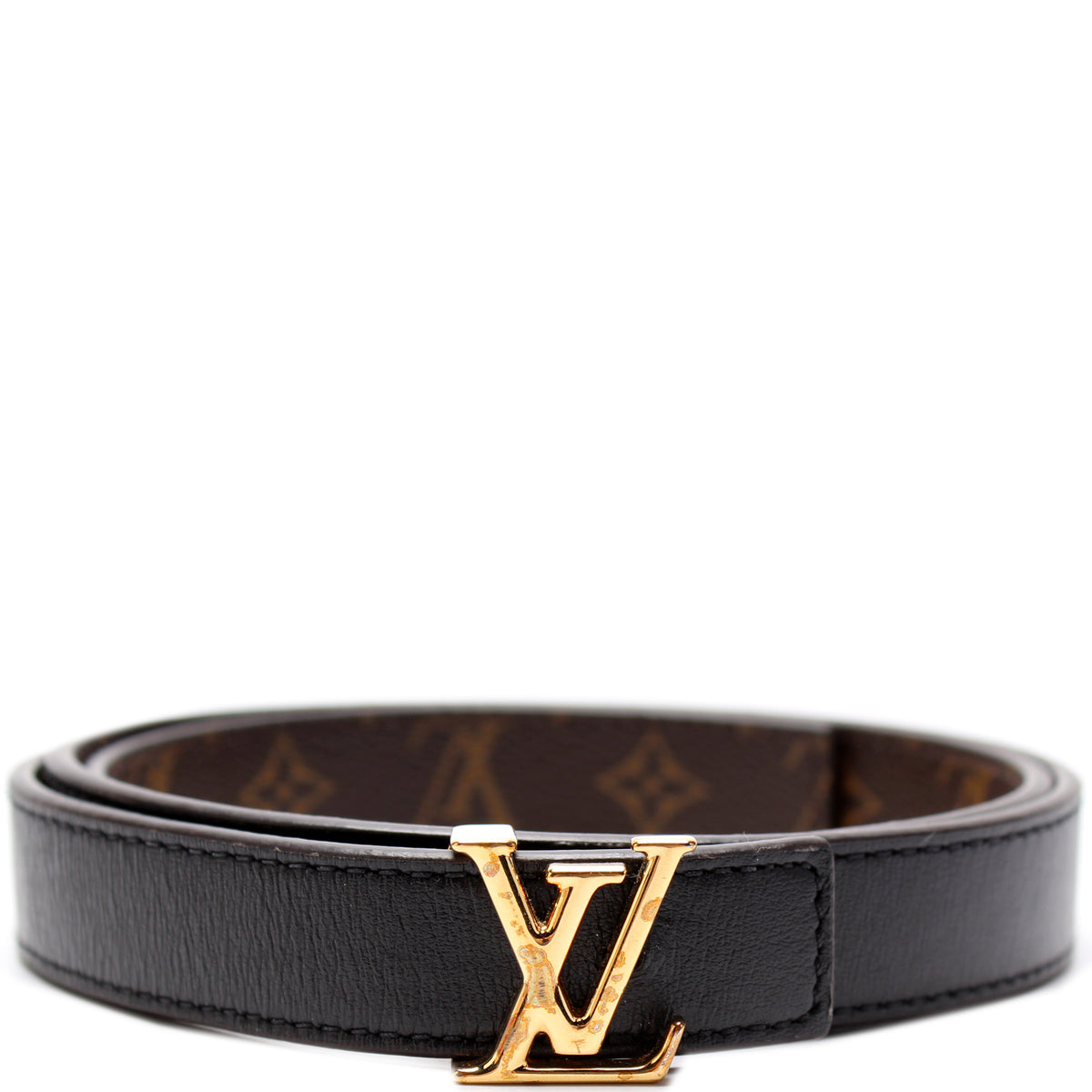 Louis Vuitton Iconic Monogram Reversible Belt 80 Black - Luxury