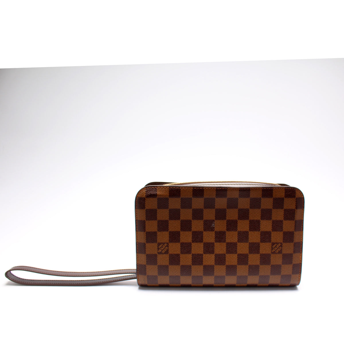 Louis Vuitton - Authenticated Clutch Bag - Synthetic Brown Gingham for Women, Never Worn