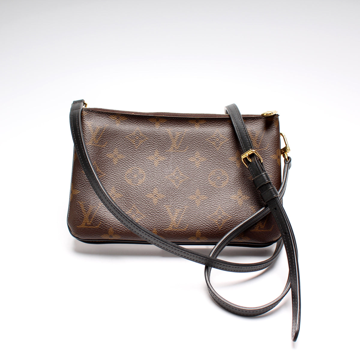 Louis Vuitton Reverse Monogram Giant Double Zip Pochette Crossbody - A  World Of Goods For You, LLC