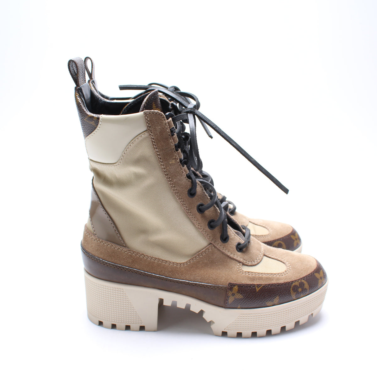Laureate Reverse Monogram Platform Desert Boots Size 36 – Keeks Designer  Handbags