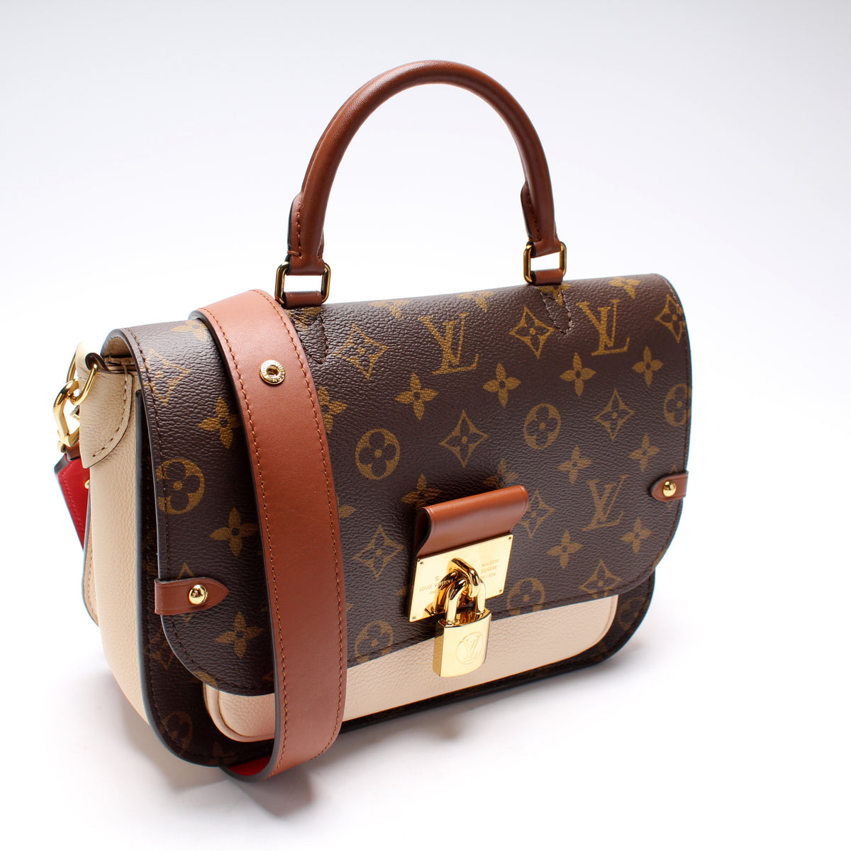 Louis Vuitton - Authenticated Vaugirard Handbag - Leather Brown for Women, Very Good Condition