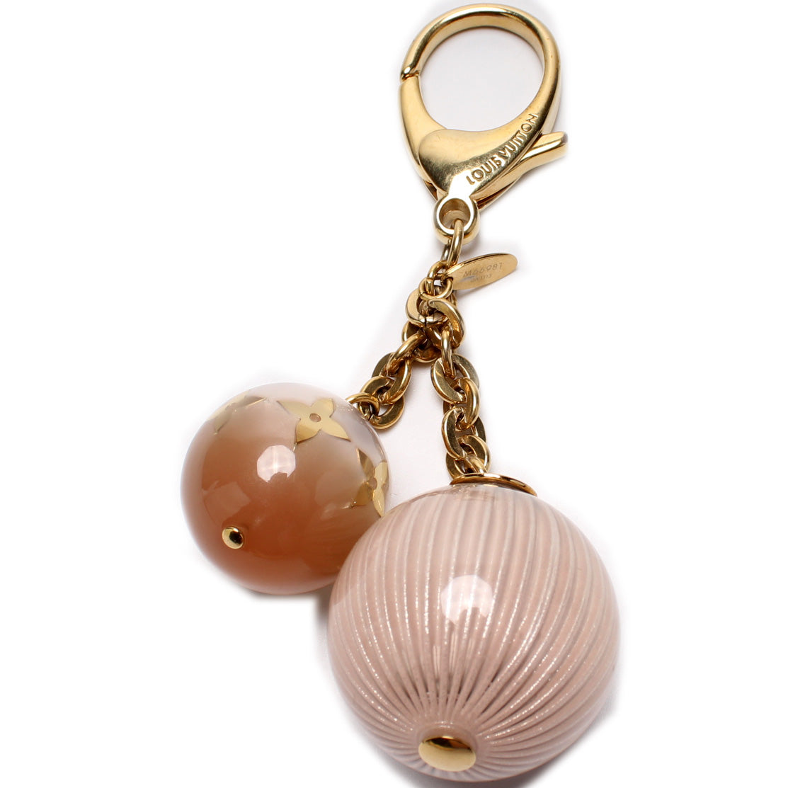 Louis Vuitton Gold Monogram Fleur Ball Key Holder and Bag Charm