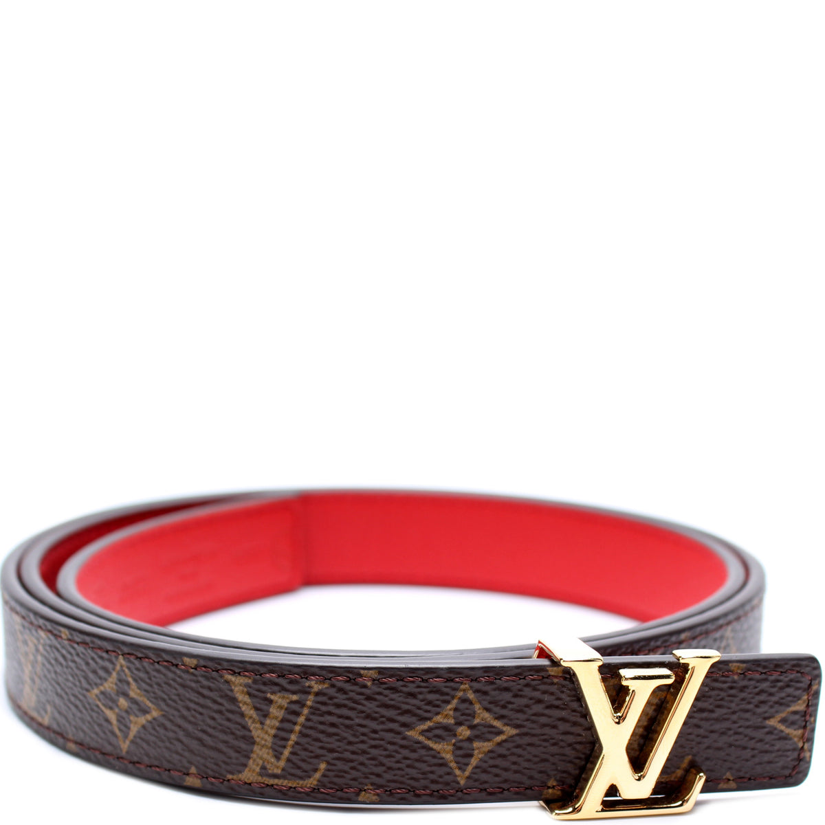 Louis Vuitton - Pretty LV 20mm Reversible Belt - Monogram Canvas & Leather - Cream - Size: 85 cm - Luxury