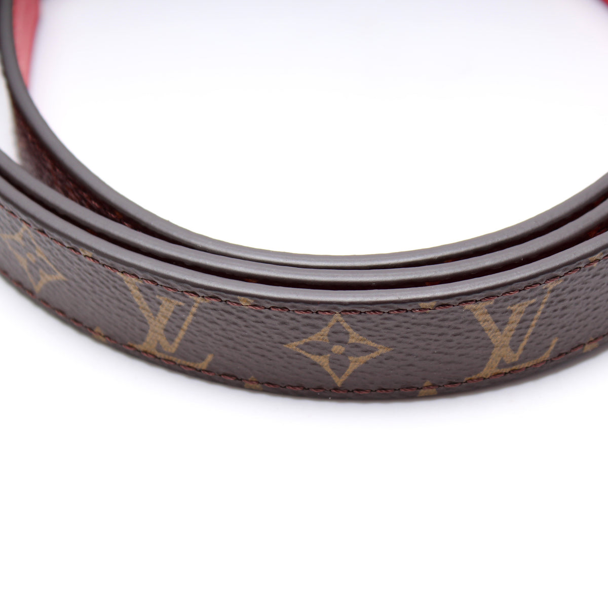 Louis Vuitton - Pretty LV 20mm Reversible Belt - Monogram Canvas & Leather - Cream - Size: 85 cm - Luxury