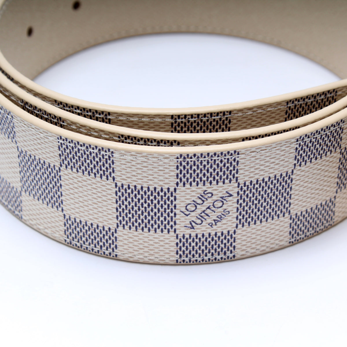 Louis Vuitton Damier Azur Pattern Belt Kit - Neutrals Belts