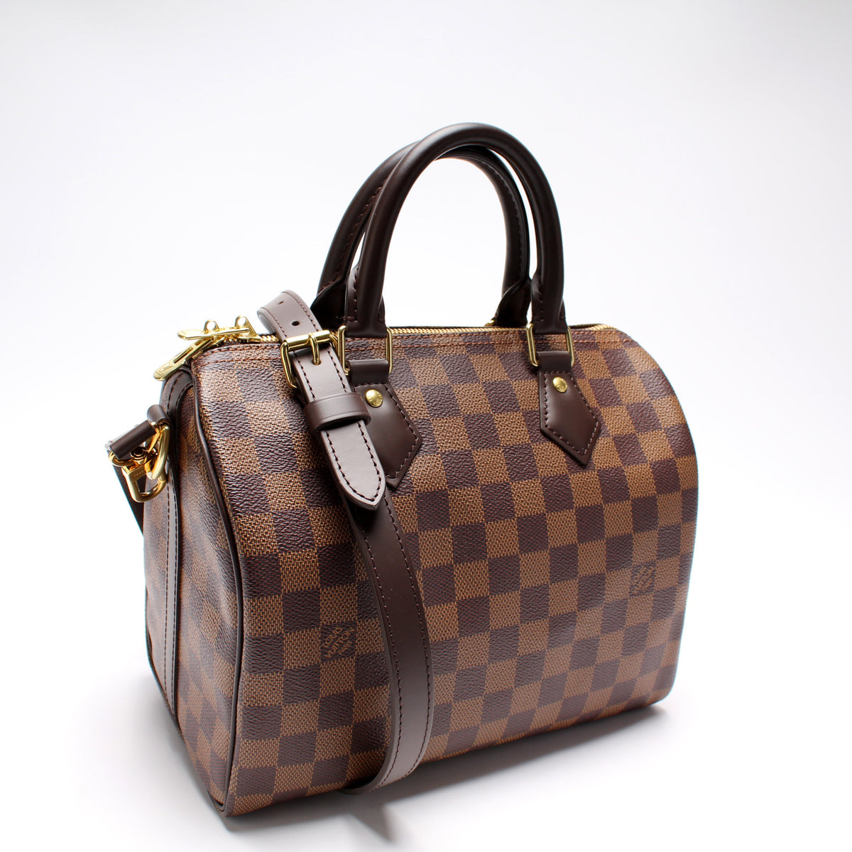 Speedy 25 Bandouliere Damier Ebene – Keeks Designer Handbags