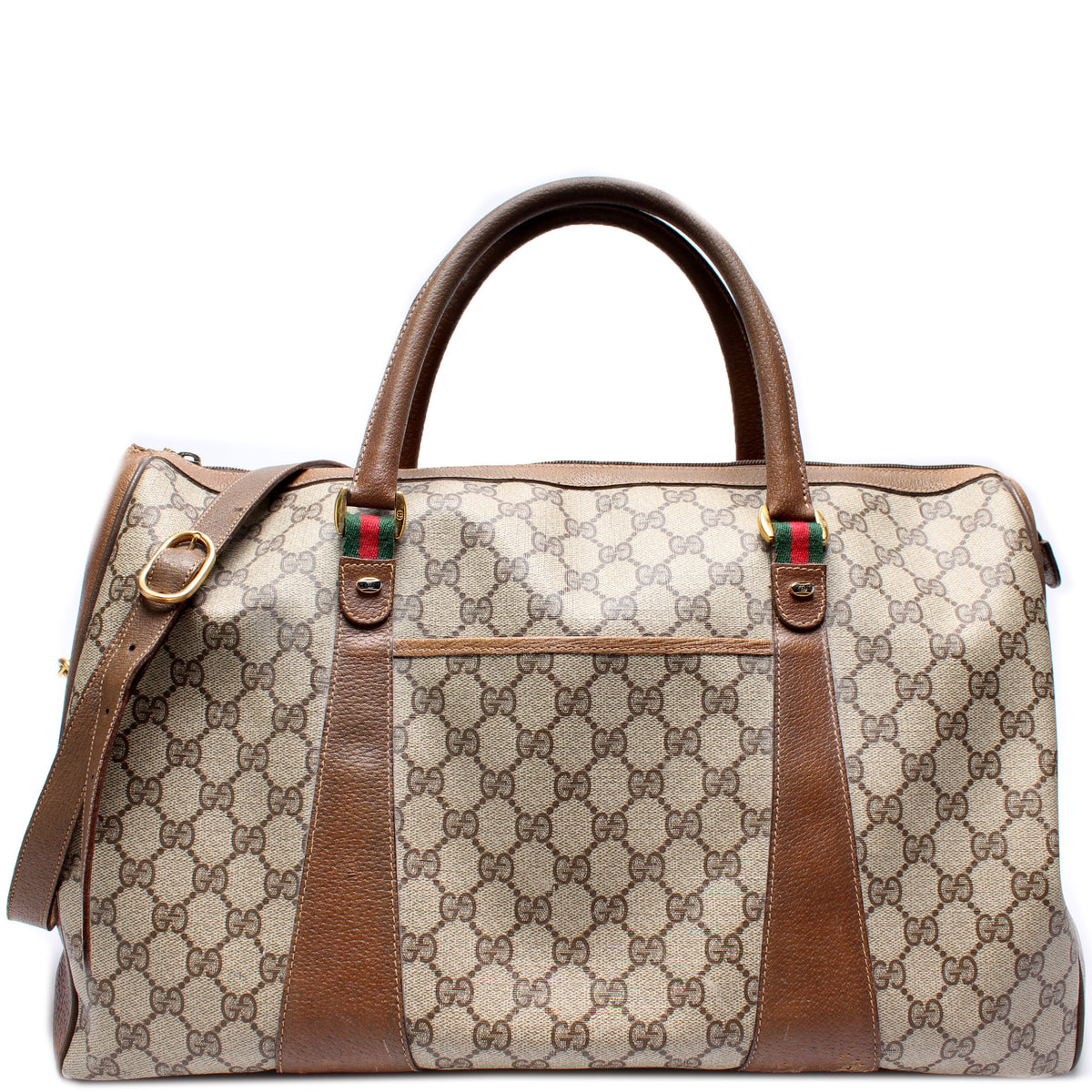 Gucci, Bags, Soldgucci Vintage Gg Supreme Duffle Travel Bag