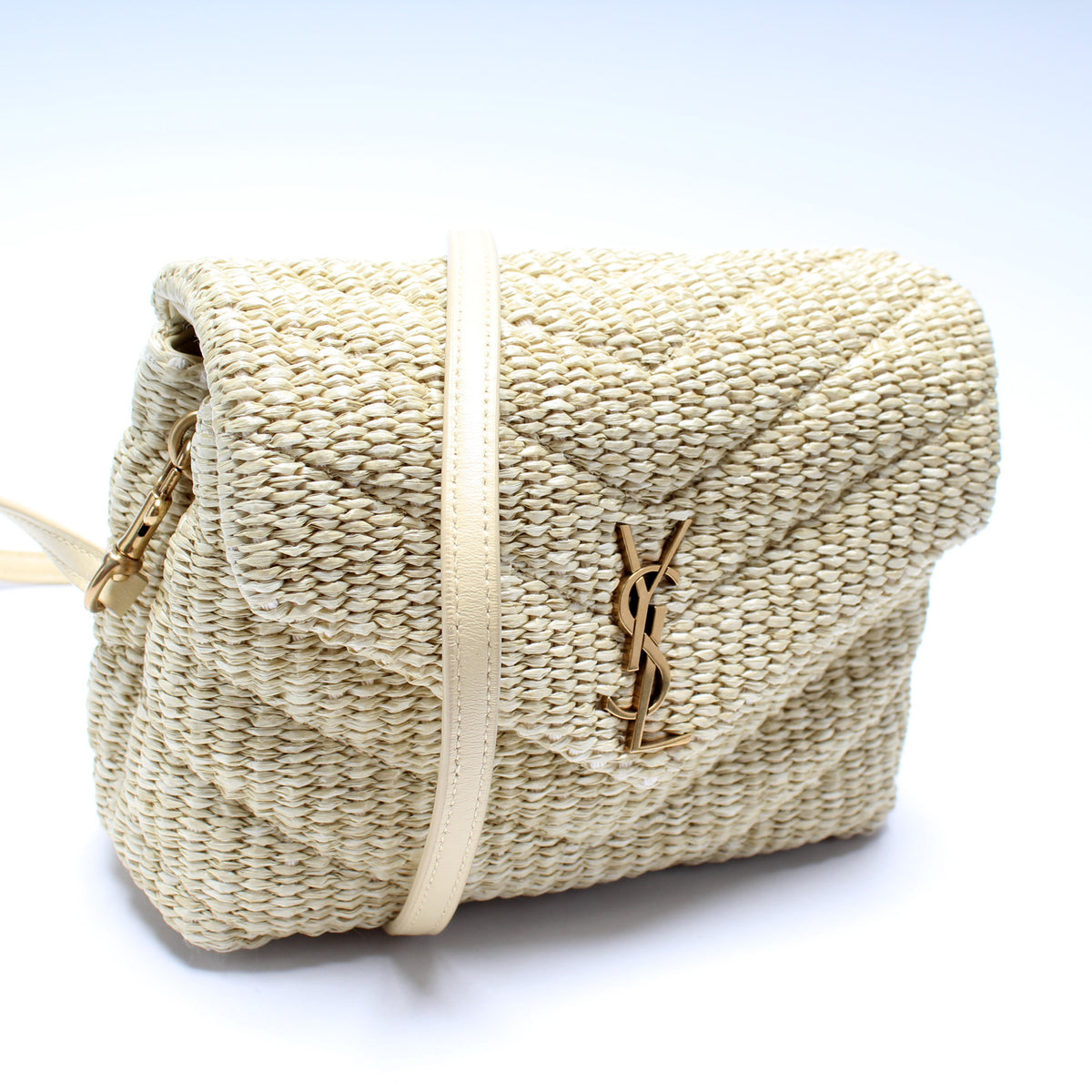 Loulou Satchel Toy Crossbody Raffia 467072
