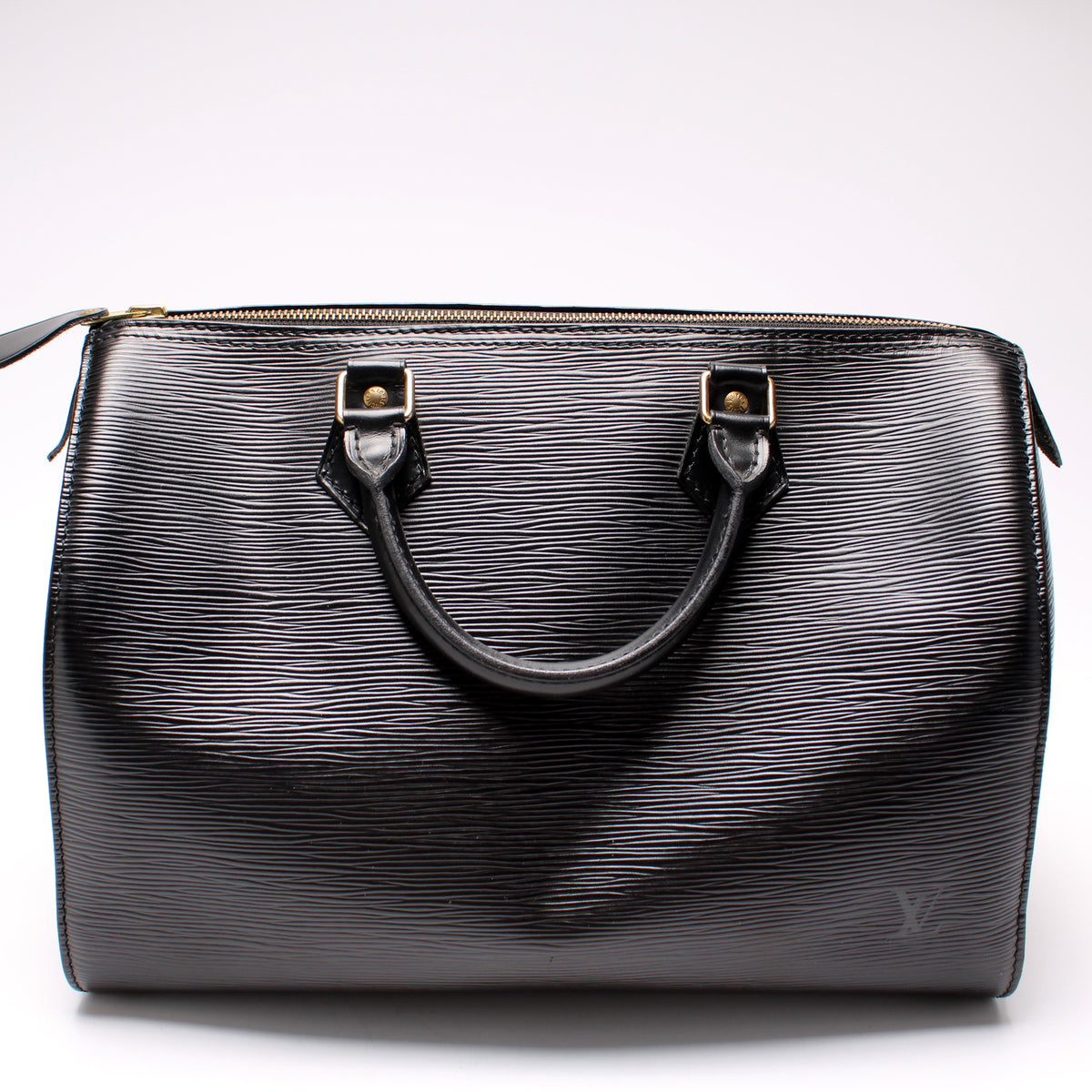 Louis Vuitton Speedy 25 Black Epi Handbag