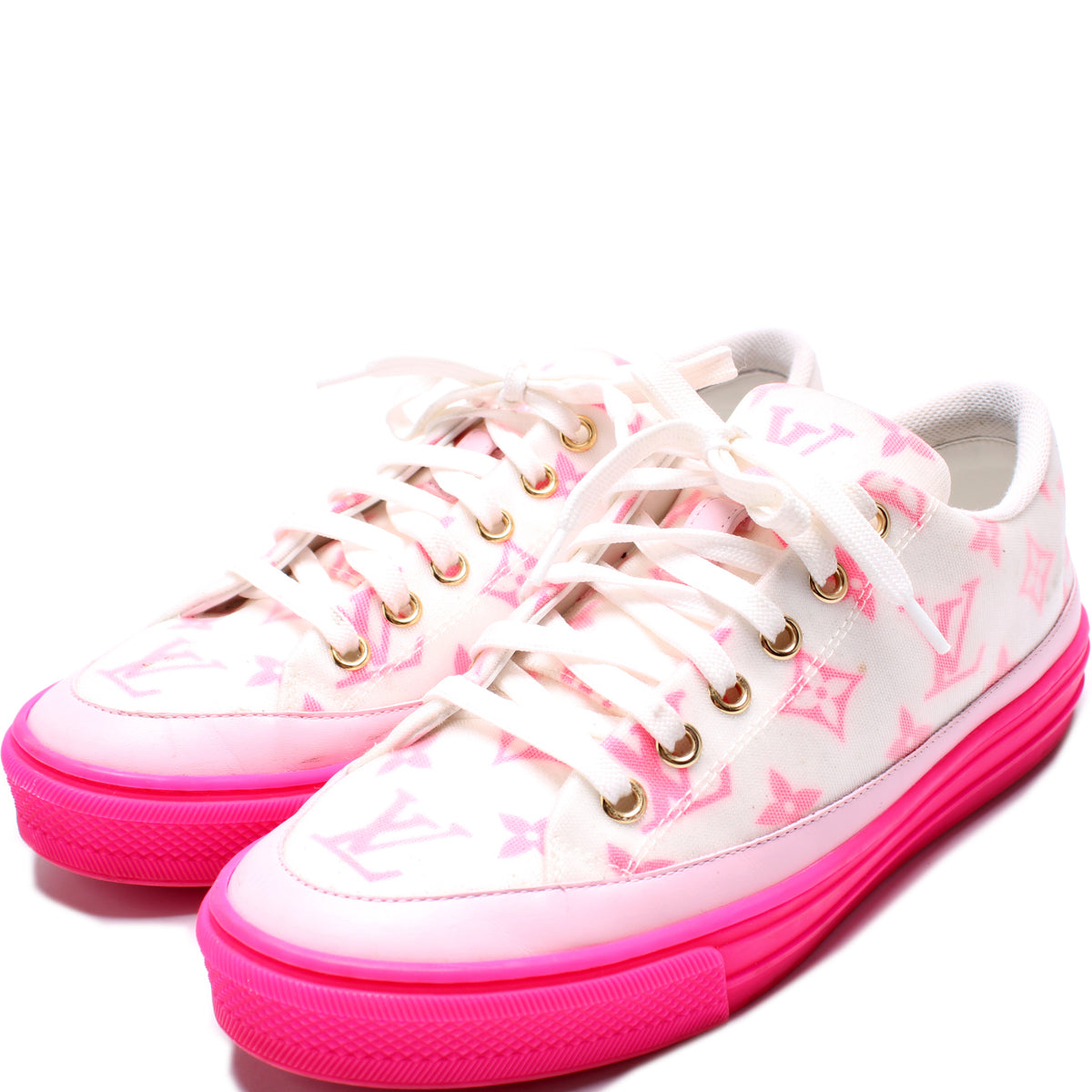 Louis Vuitton - Authenticated Stellar Trainer - Cloth Pink Plain for Women, Good Condition
