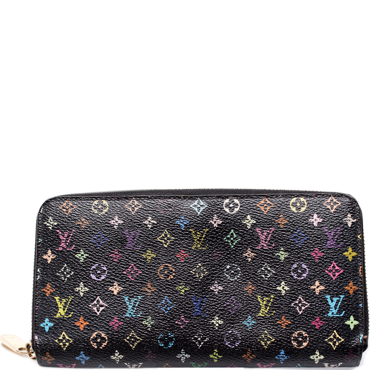 Louis Vuitton Multicolor Monogram Zippy Wallet Black