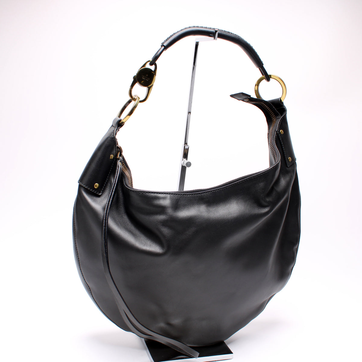 ☆人気☆【sinoon】☆HALF MOON LEATHER HOBO BA.G☆バッグ☆ Sinoon】☆韓国人気☆ Half Moon Leather Hobo Bag ☆ 2 COLOR