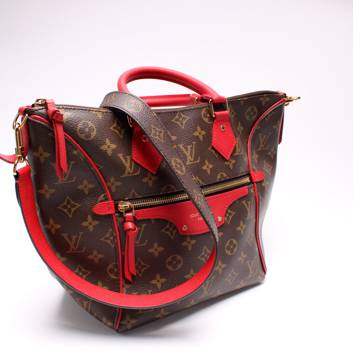 Louis Vuitton Monogram Tournelle PM Brown Leather Handbag