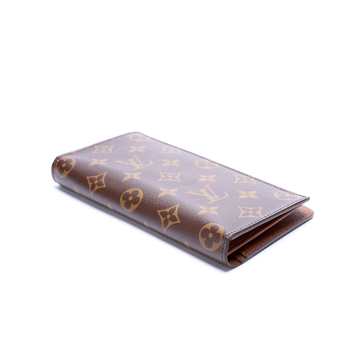 Shop Louis Vuitton MONOGRAM Monogram Leather Folding Wallet Long