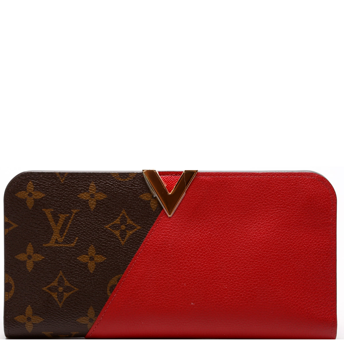 Pre-owned Louis Vuitton Kimono Leather Wallet In Brown