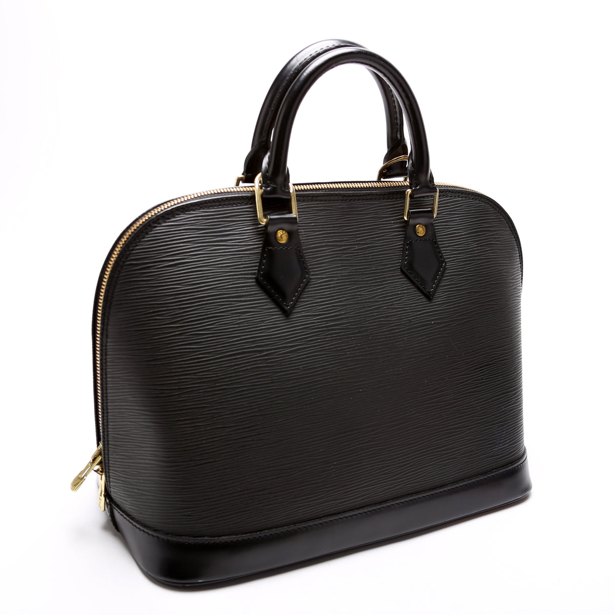 Louis Vuitton, Bags, Louis Vuitton Alma Epi Black Leather Purse