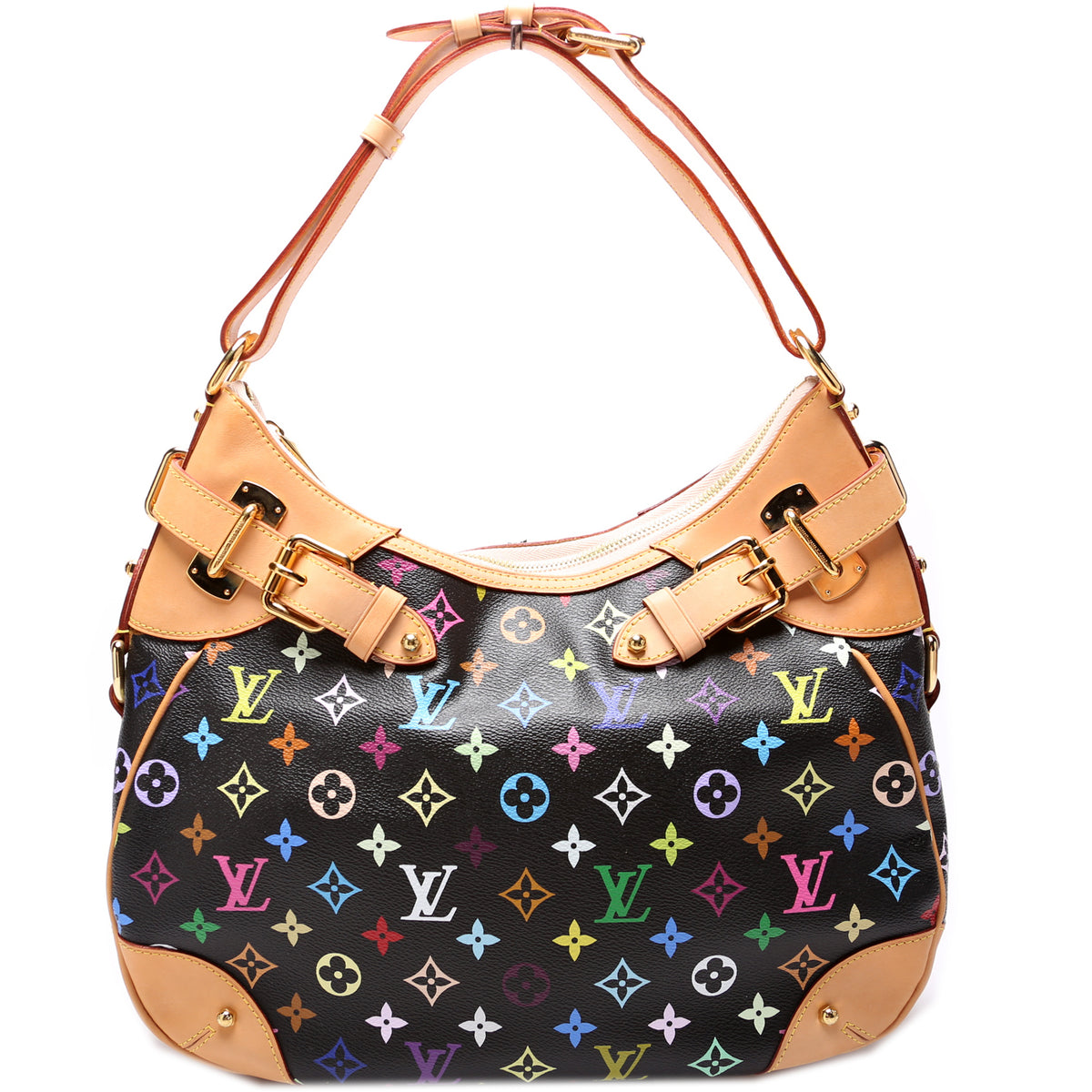 Greta Multicolor Monogram – Keeks Designer Handbags