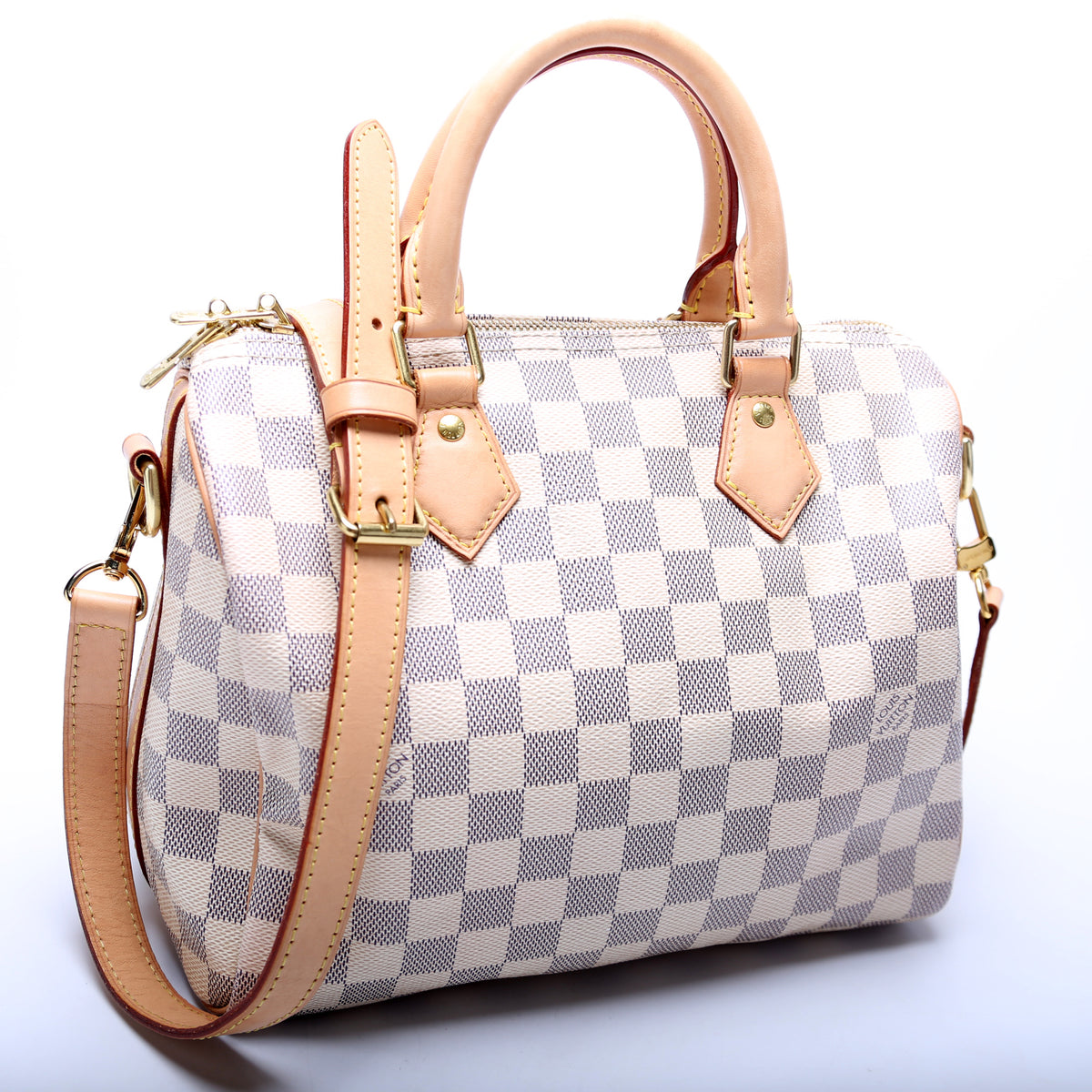 Louis Vuitton Speedy 25 Damier Azur Satchel Bag - Women
