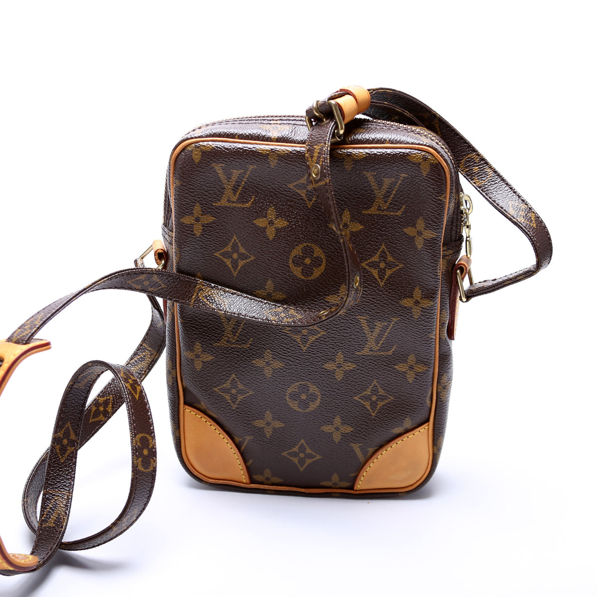 Louis Vuitton 100% Coated Canvas Brown Monogram Canvas Mini Danube One Size  - 50% off