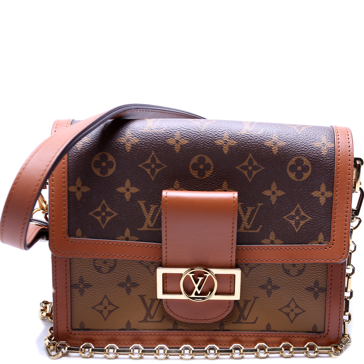 100% Authentic Louis Vuitton Dauphine Shoulder Bag Reverse