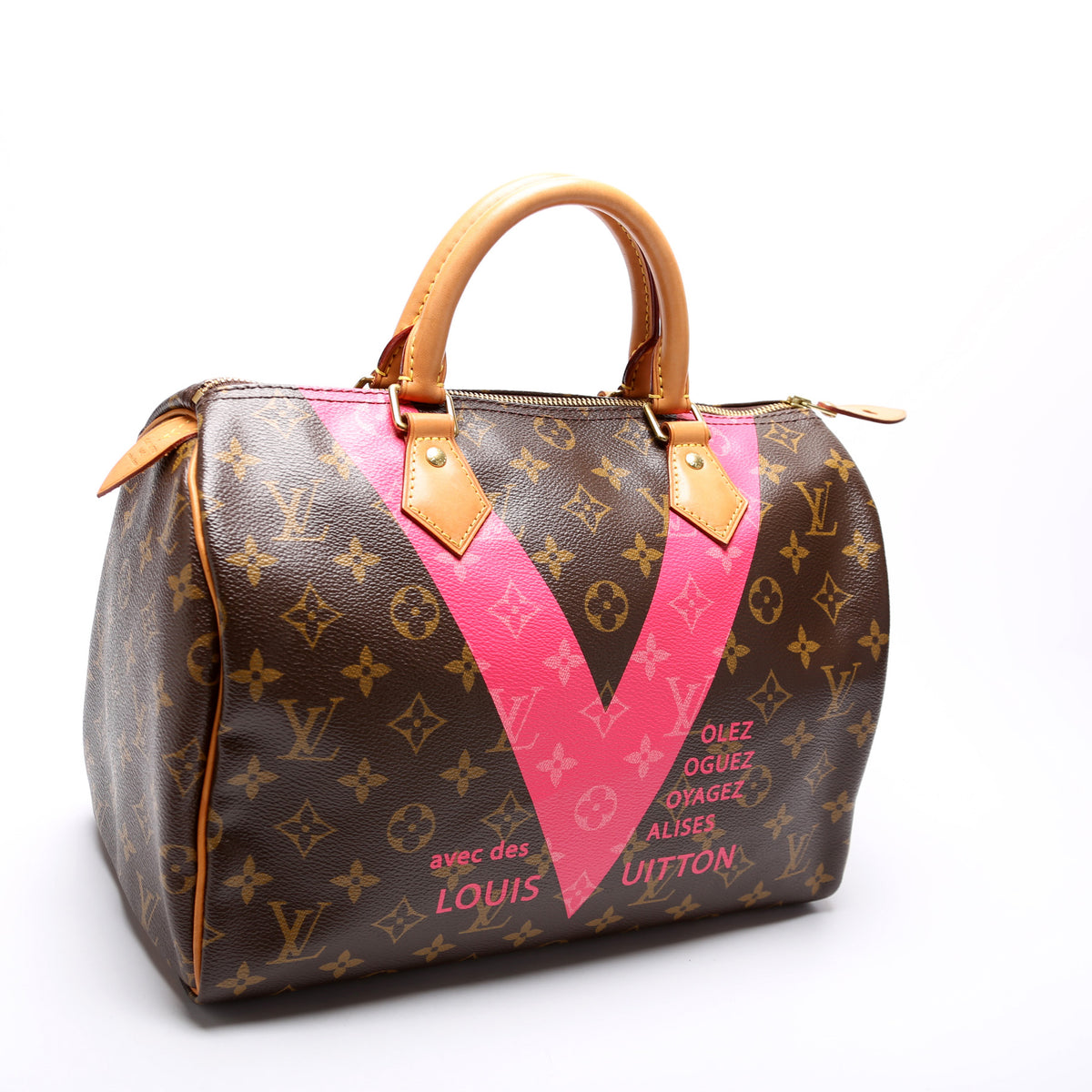 Iconic Louis Vuitton Speedy 30 Handbag Limited Edition Grenade V