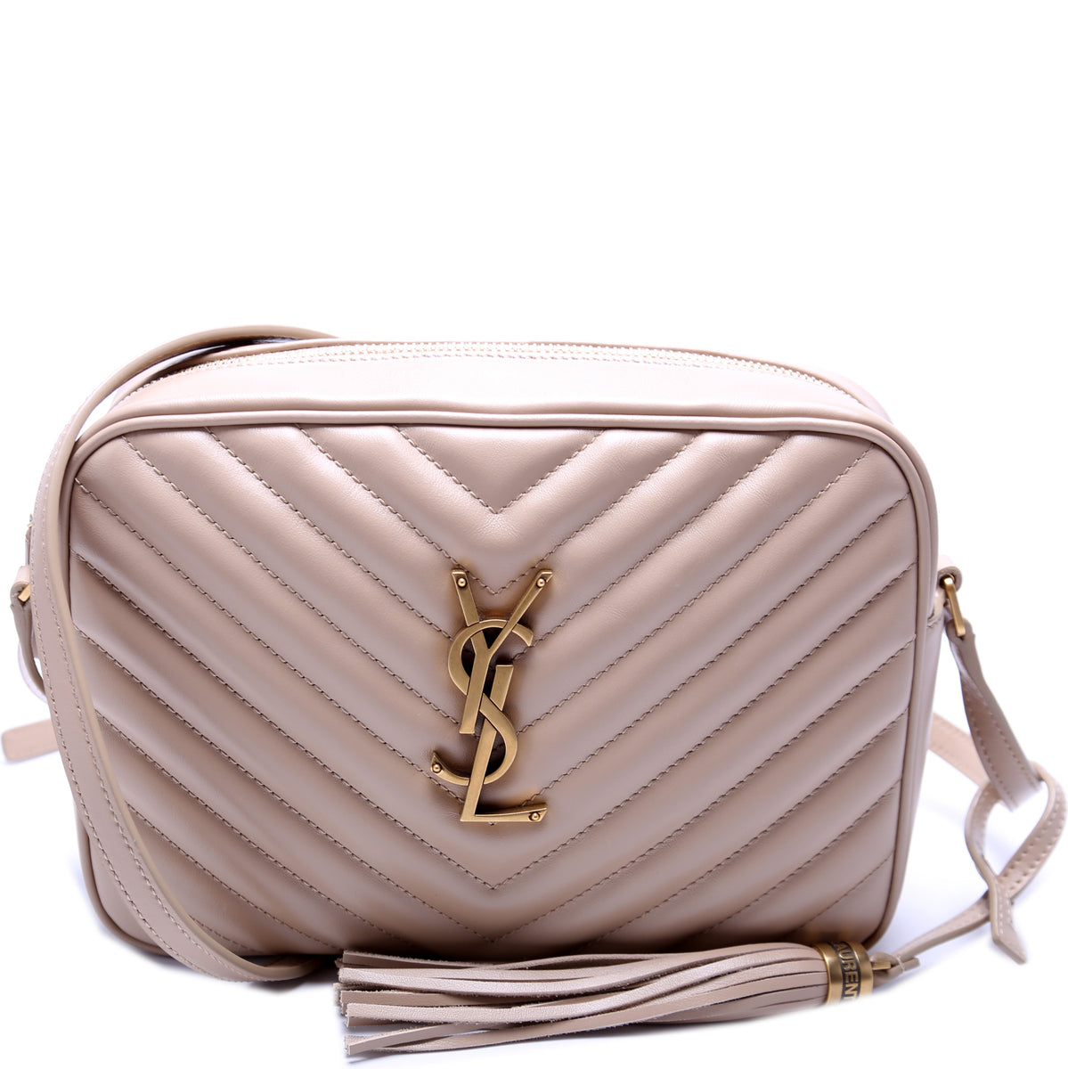 YSL Lou Chevron Beige Camera bag RJL1584 – LuxuryPromise