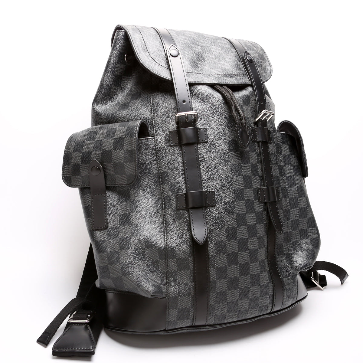 Louis Vuitton Christopher Backpack In Black And White Damier