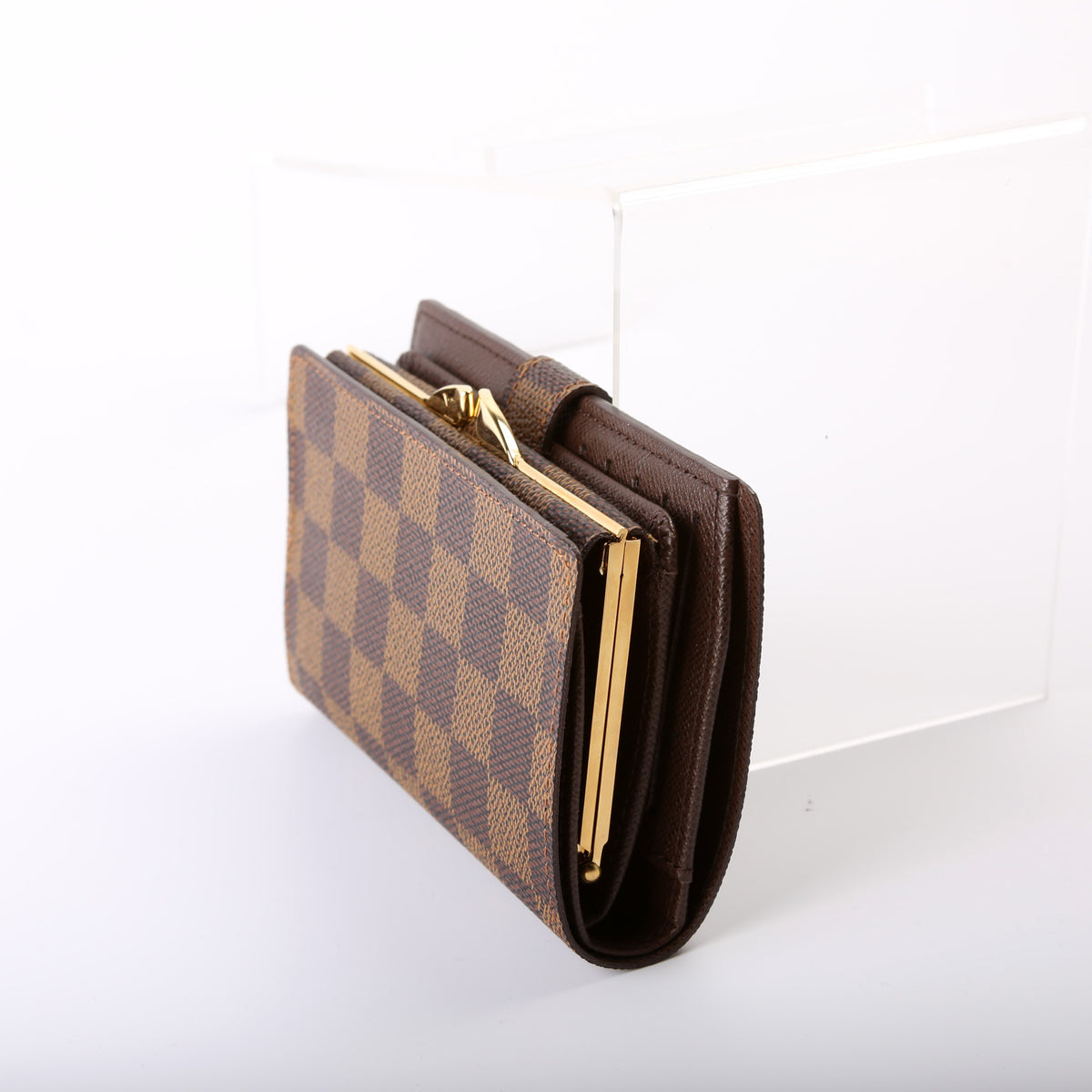 Louis Vuitton Vintage Damier Ebene French Purse Wallet (SHF-14149) – LuxeDH