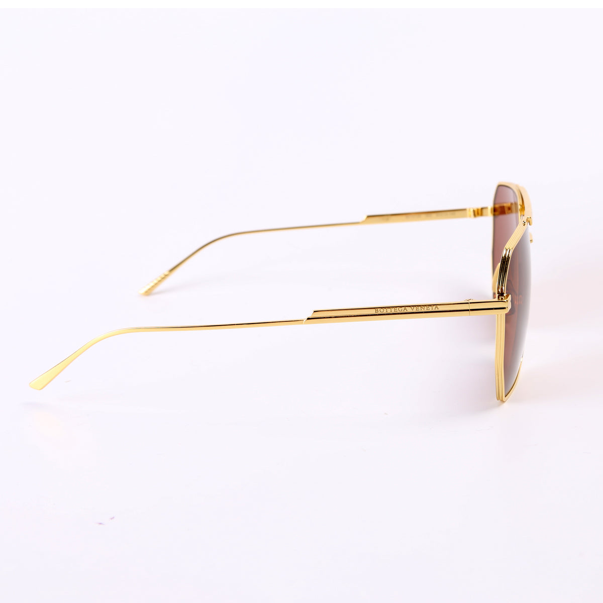 Aviator Sunglasses in Gold - Bottega Veneta
